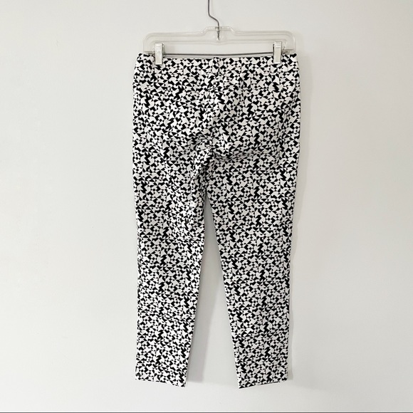 Kate Spade Saturday stretch cotton crop capri pants geometric pattern - Picture 2 of 6